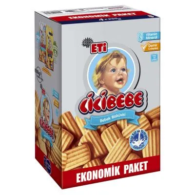 ETİ Cicibebe Baby Biscuit Plain  1000 gr