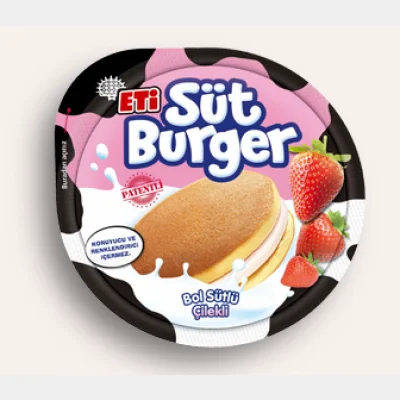 Eti Süt Burger with Strawberry  35 gr