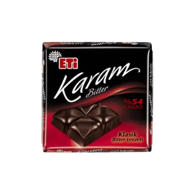 ETİ Karam Bitter Chocolate with 54% Cocoa 80 gr