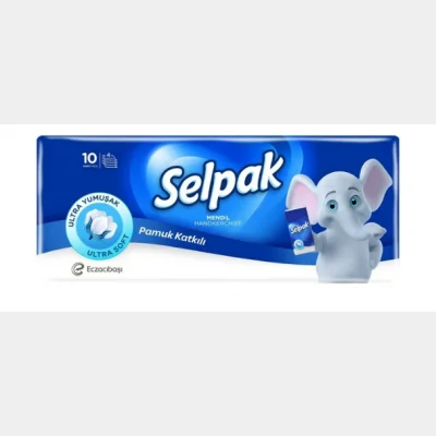 Selpak Wipes Cotton Added  5x10 pcs