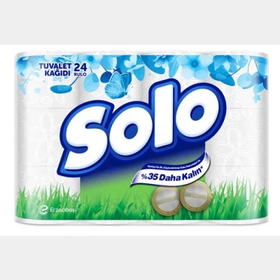 Solo Toilet Paper 35% Thicker 24 pcs