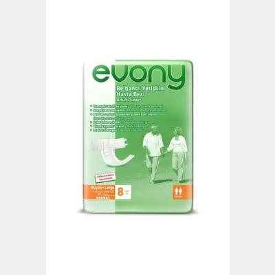 Evony Adult Diapers Large  8 pc