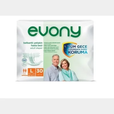 Evony Adult Diapers Large  30 pc