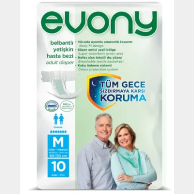 Evony Adult Diapers Medium  10 pc