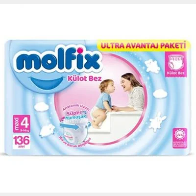 Molfix Pants Ultra Advantage Packet No 4 (box) 136 pc