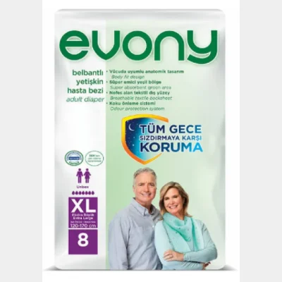 Evony Adult Diapers X Large  8 pc