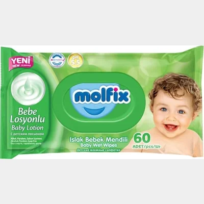 Molfix Wet Towel 60 pc