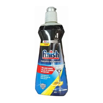 Finish Liquid Dishwasher Rinse Aid Lemon 400 ml