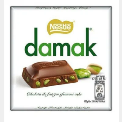 Nestle Damak Pistachio Milk Chocolate  65 gr
