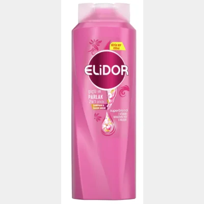 Elidor Strong and Shiny Hair 2 in 1 Shampoo  650 ml