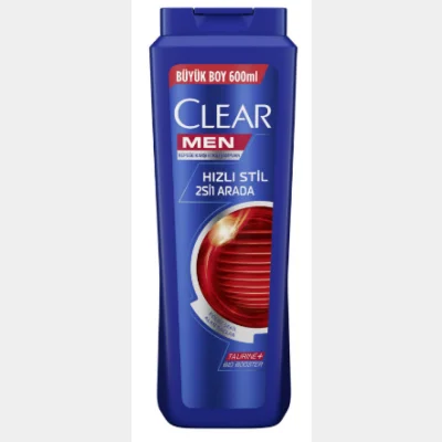 Clear Men 2 in 1 Quick Style Shampoo  600 ml