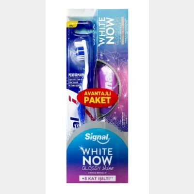 Signal White Now Glossy Shine Toothpaste 75 ml+Toothbrush  1 pcs