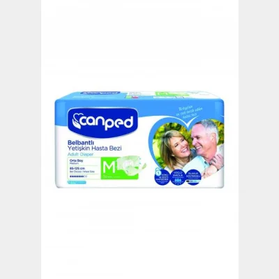 Canped Belbant Diaper Polyethylene Size M 30 pc
