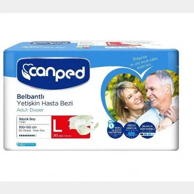 Canped Belbant Diaper Polyethylene Size L  30 pc