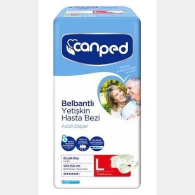 Canped Adult Diaper With Belt Size L  7 pcs