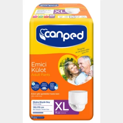 Canped Absorbent Panty Adult Diaper Size XL  8 pcs