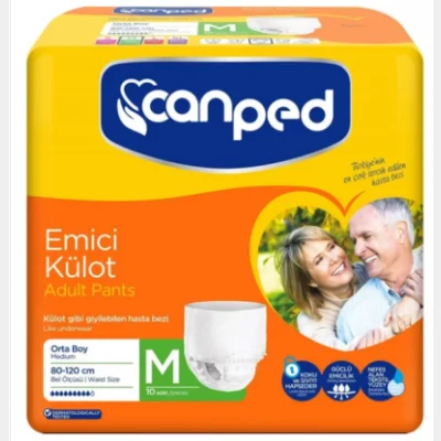 Canped Absorbent Panty Adult Diaper Size M  10 pcs