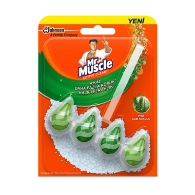 Mr. Muscle Active Clean Toilet Blocks Pine (ball) 37 gr