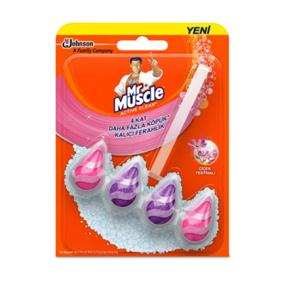 Mr. Muscle Active Clean Toilet Blocks Flower Festival (ball) 37 gr