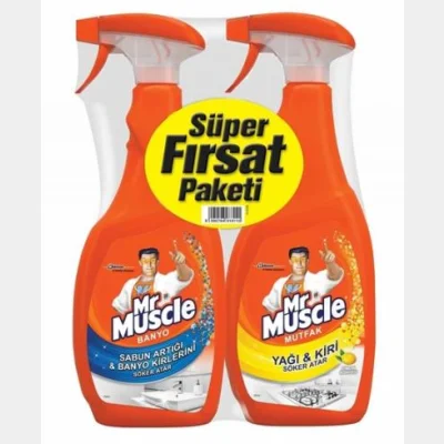 Mr. Muscle Bathroom+ Kitchen Spray  2x750 ml