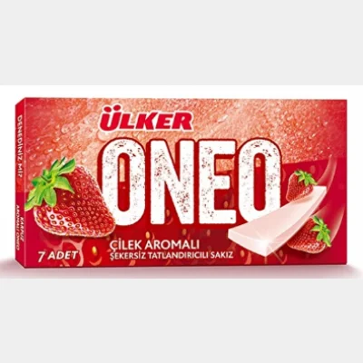 Ülker Oneo Slims Strawberry Gum 14 gr