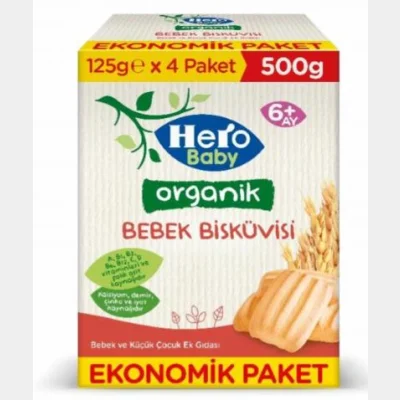 Hero Baby Organic Baby Biscuit Economic Package  500 gr