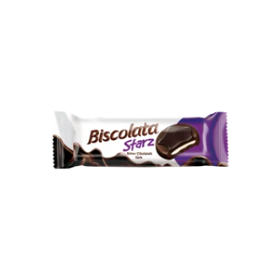 Şölen Biscolata Starz Bitter Coated Biscuit With Milk Cream 50 gr