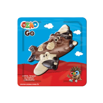 Şölen Ozmo Airplane Figured Milk, White Bitter Chocolate 30 gr
