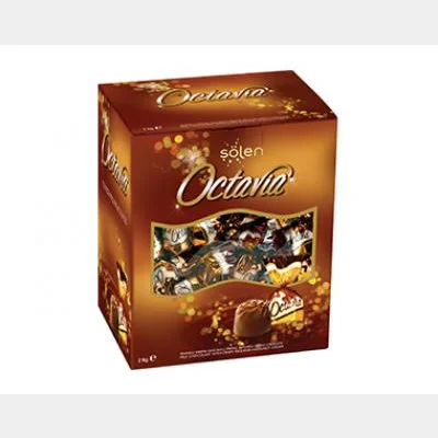 Şölen Octavia Milk Chocolate with Hazelnut Cream Filled with Crispy Rice 2 kg