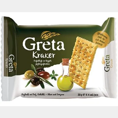 Şölen Greta Oliveand Mountain Thyme Crackers 30x4gr