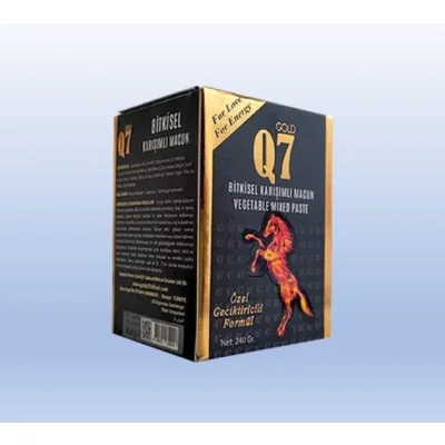 Original Gold Q7 Epimedium Turkish Honey, Aphrodisiac Epimedium Paste, Improved Formula for Premature Ejaculation, 240 gr