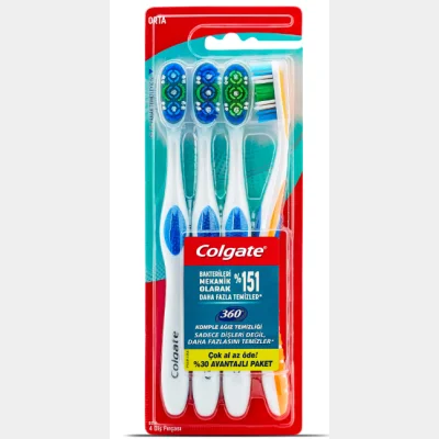 Colgate 360 ​​4-Pack Toothbrush  1 pcs