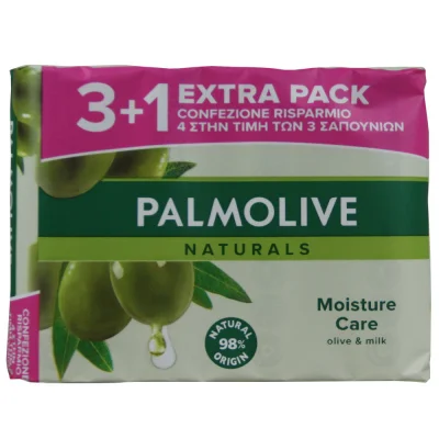 Palmolive bar soap 90 gr. 3+1.Olive.