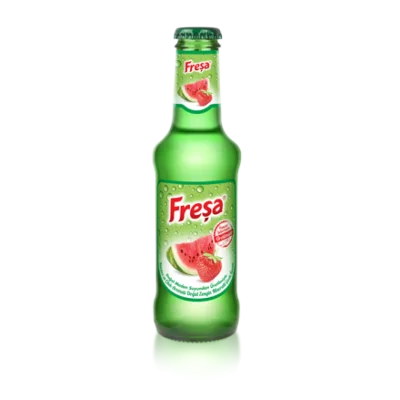 Freşa Watermelon Strawberry Flavored Natural Mineral Rich Carbonated Drink 200 ml