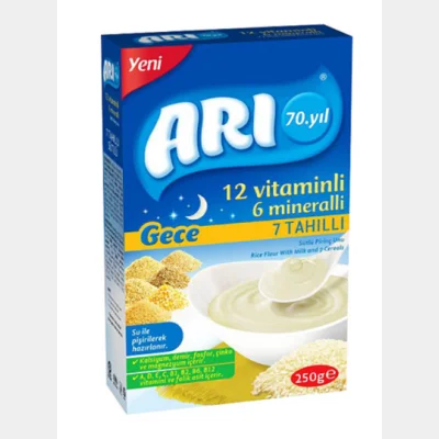 Arı Baby Food Rice Flour with Milk and 7 Creals  250 gr