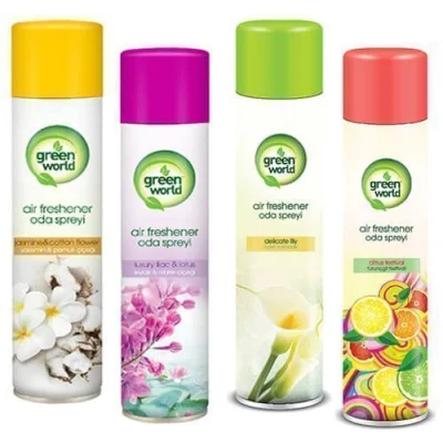 GREEN WORLD AIR FRESHENER 400ml MIX PERFUMES