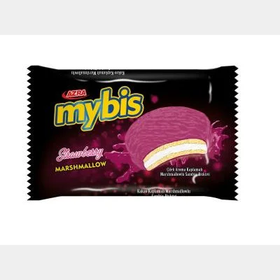 Azra Biscuit Mybis Strawberry Coated Marshmellow 25 gr