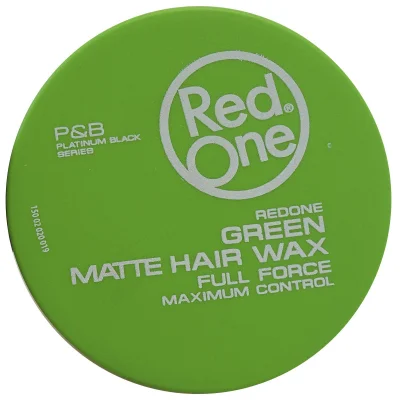 RedOne matte hair wax 150 ml. Full force green minibox.