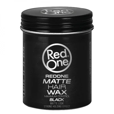 RedOne hair wax 100 ml. Matte look black.