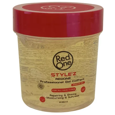 RedOne style'z professional hair gel 236 ml. Argan oil.