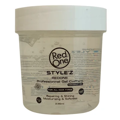 RedOne style'z professional hair gel 236 ml. Coconut oil.