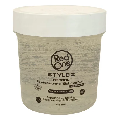 RedOne style'z professional hair gel 483 ml. Coconut oil.