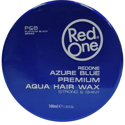 RedOne Premium aqua hair wax 100 ml. Full force Azure Blue minibox.