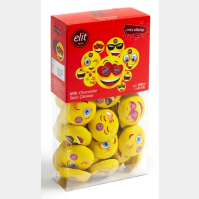 Elit Çikolata Elite Chocolate Mini Elitology Emoji Chocolate 200 gr
