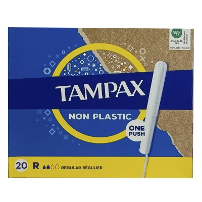 Tampax non plastic. 20 u. Regular.