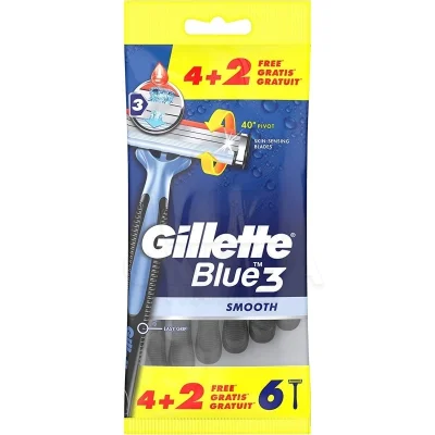 Gillette Blue3 Razor 6 Pieces