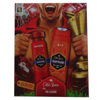 Old Spice spray deodorant 150 ml. + gel 250 ml. Captain.