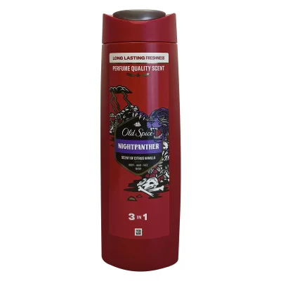 Old Spice shower gel + shampoo 400 ml. Nightpanther 3 in 1.