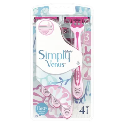Gillette Venus Simply Disposable Razor 4 Pack
