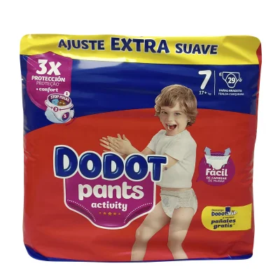 Dodot pants 29 u. Activity +17 kg. Talla 7.